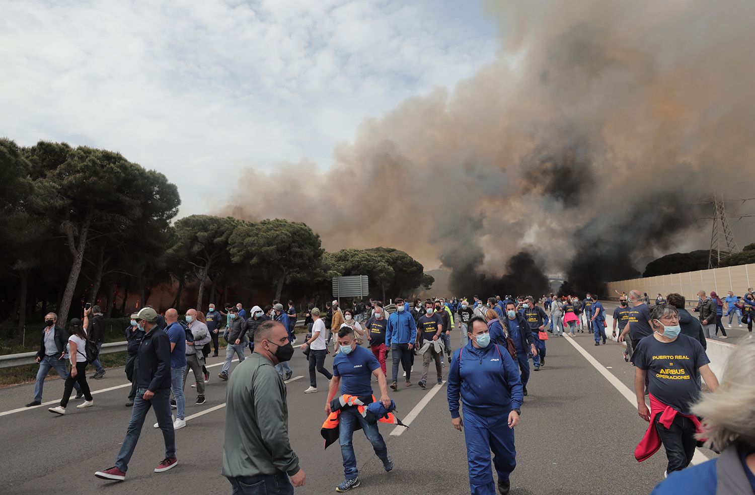 Un incendio descontrolado