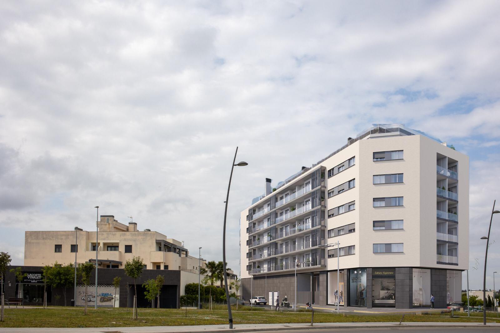 Simulación realizada por los vecinos junto a la antigua Croft, en Jerez.