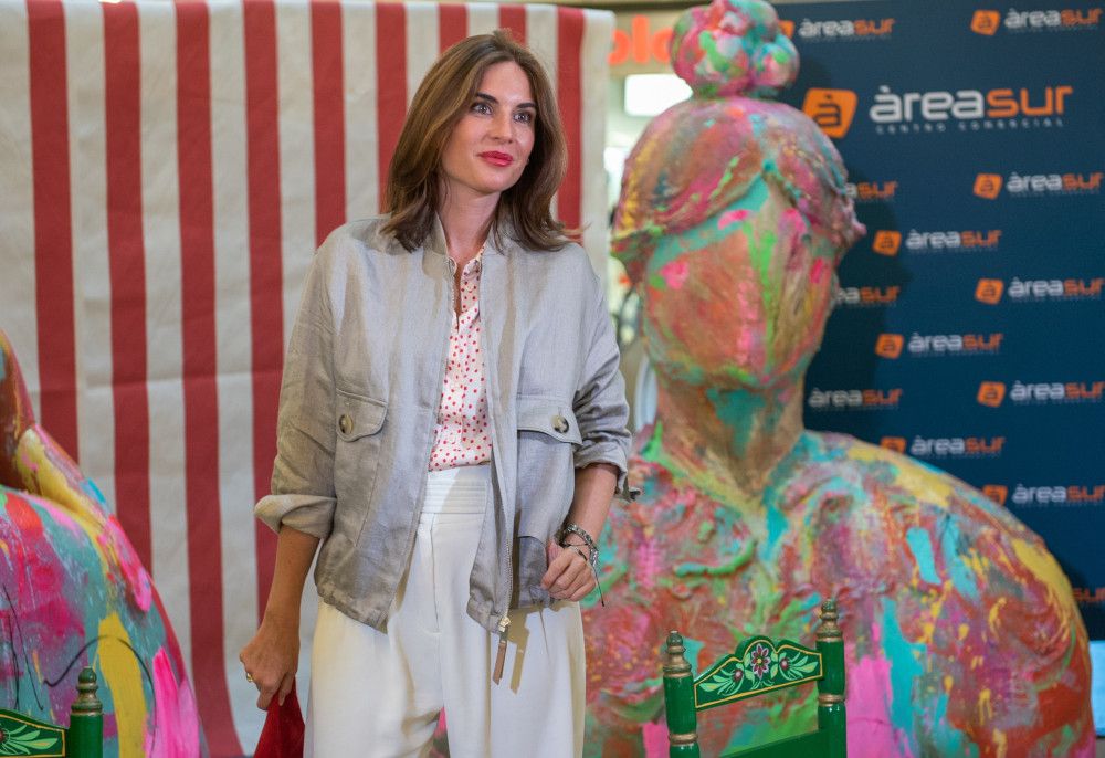 La diseñadora Lourdes Montes durante el encuentro.