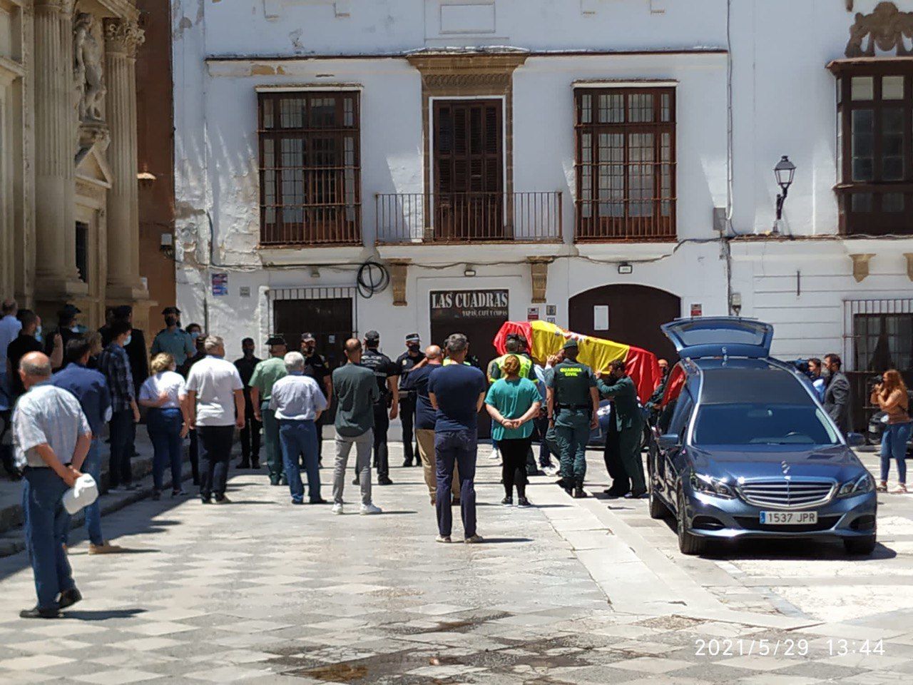 Traslado del cuerpo Alfonso Cárdenas en Jerez.  CEDIDA