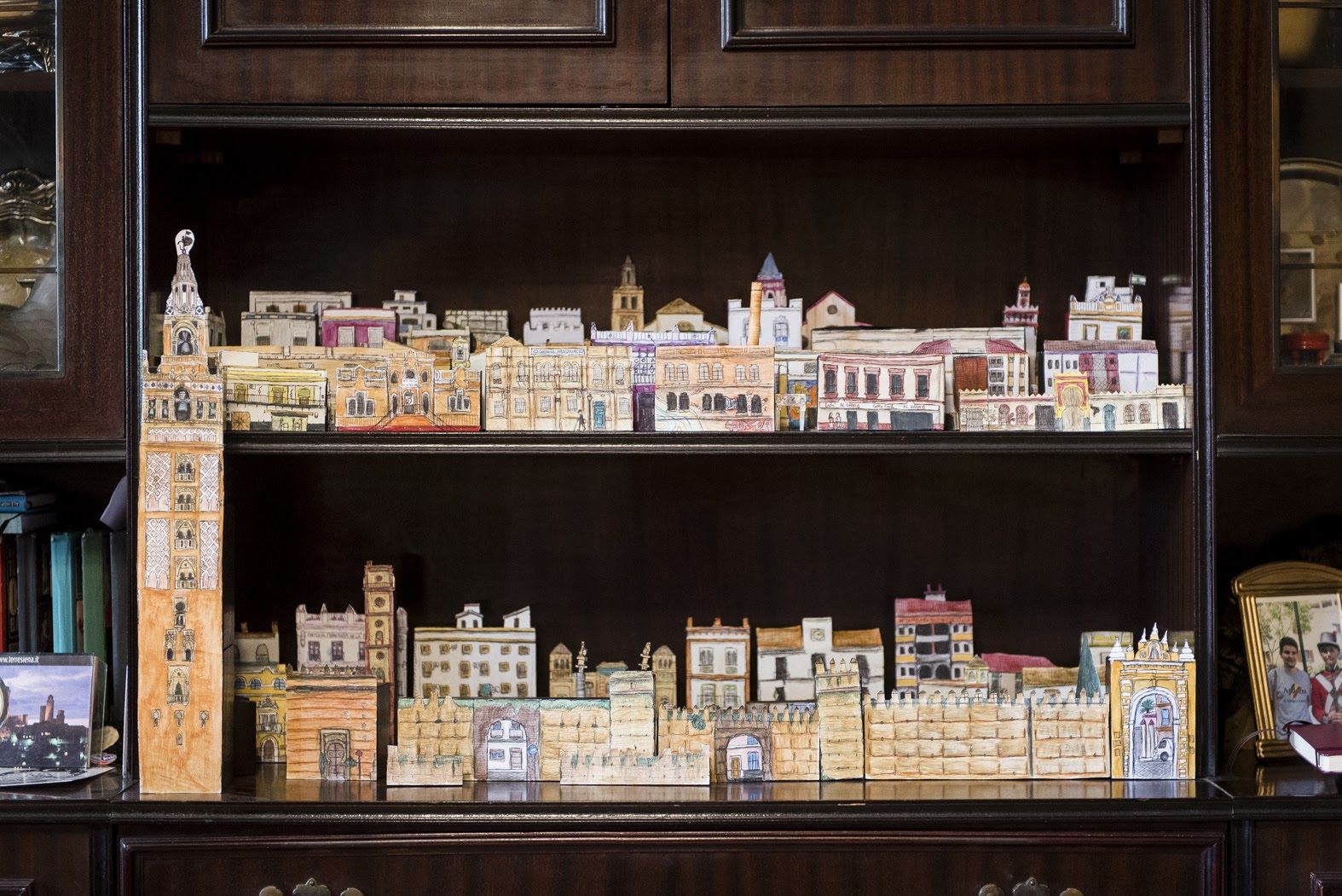 Maqueta en miniatura de Sevilla.