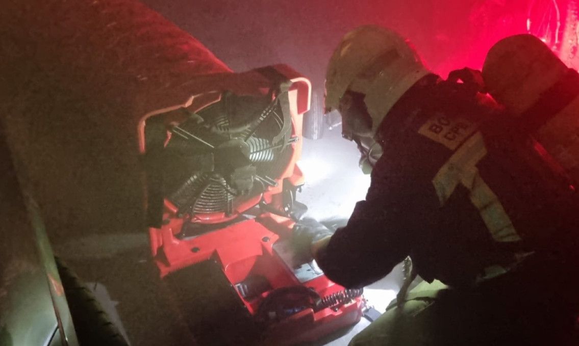 Intervención de los bomberos de Málaga en un incendio, en una imagen de archivo. 