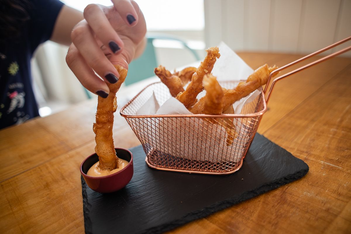 Churros de gallo.
