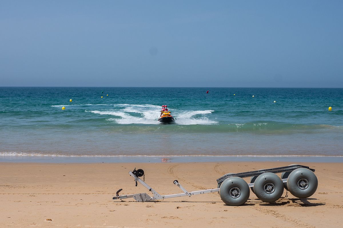La playa de la Barrosa, en Chiclana en la temporada pasada.