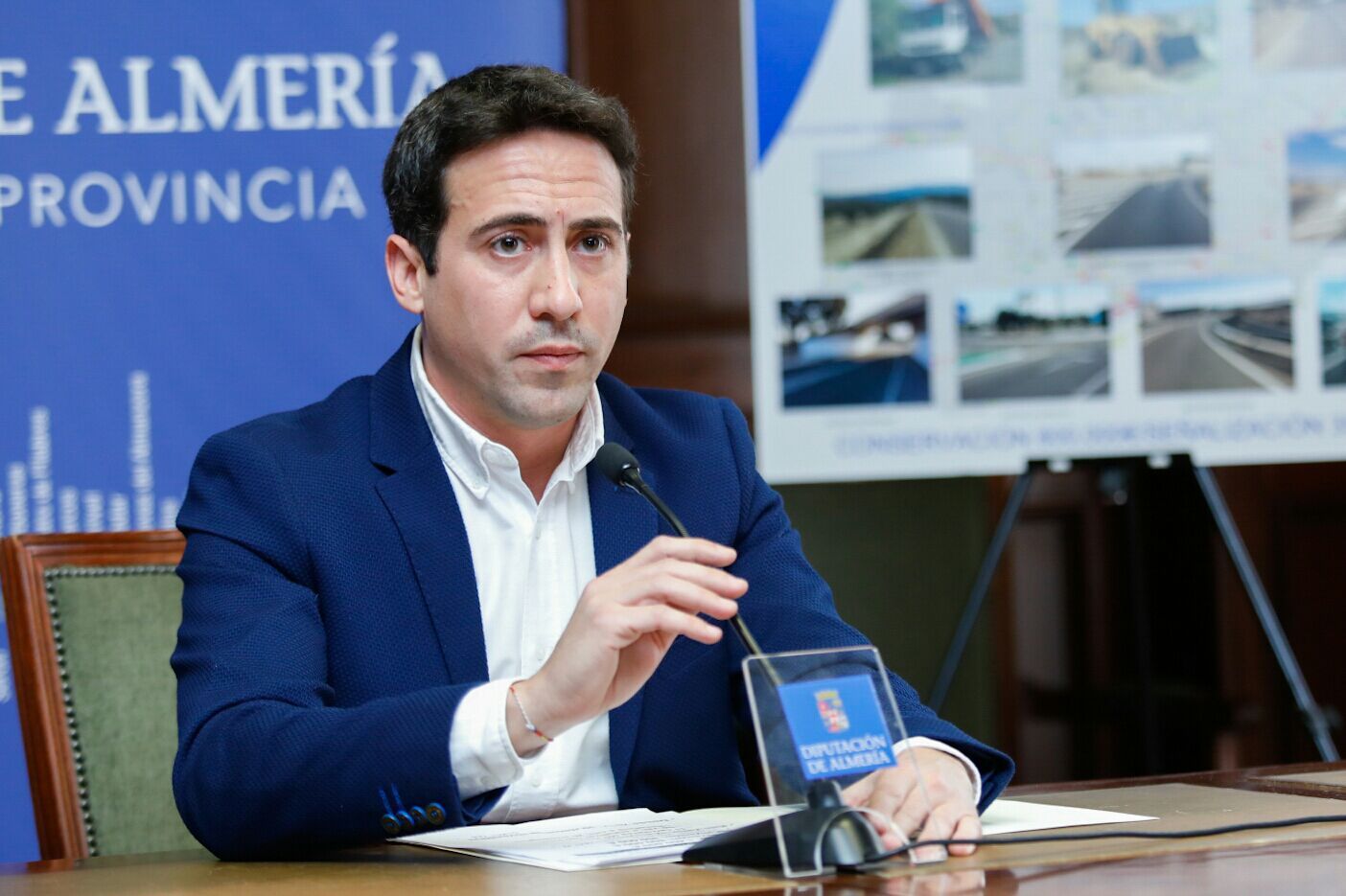 Óscar Liria, en un acto en Diputación.