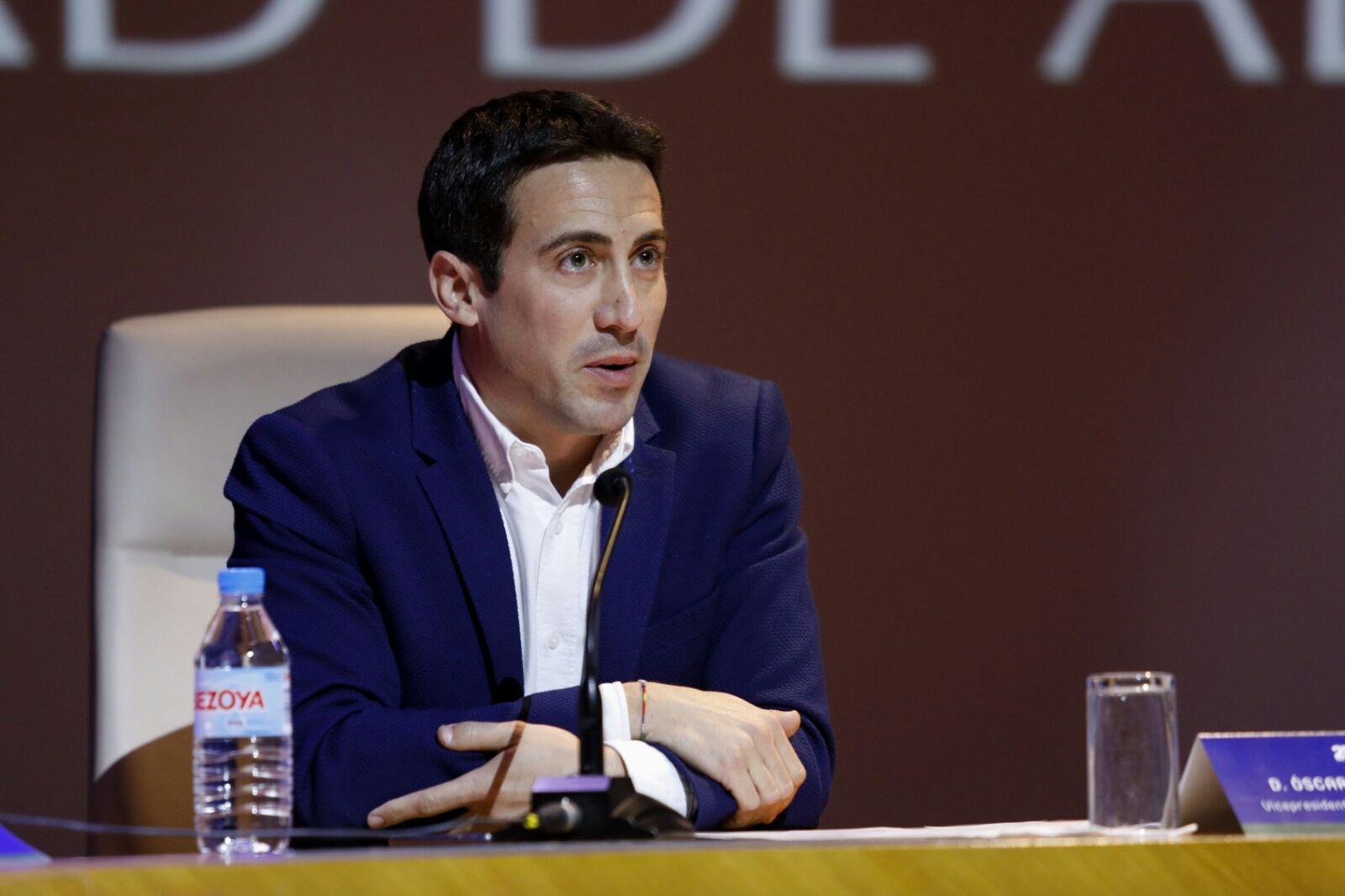 Óscar Liria, en un acto de Diputación.