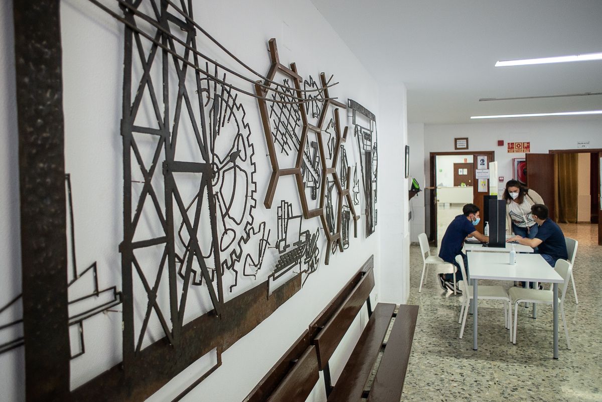 Una imagen del interior de la Escuela de FP de Rumasa.
