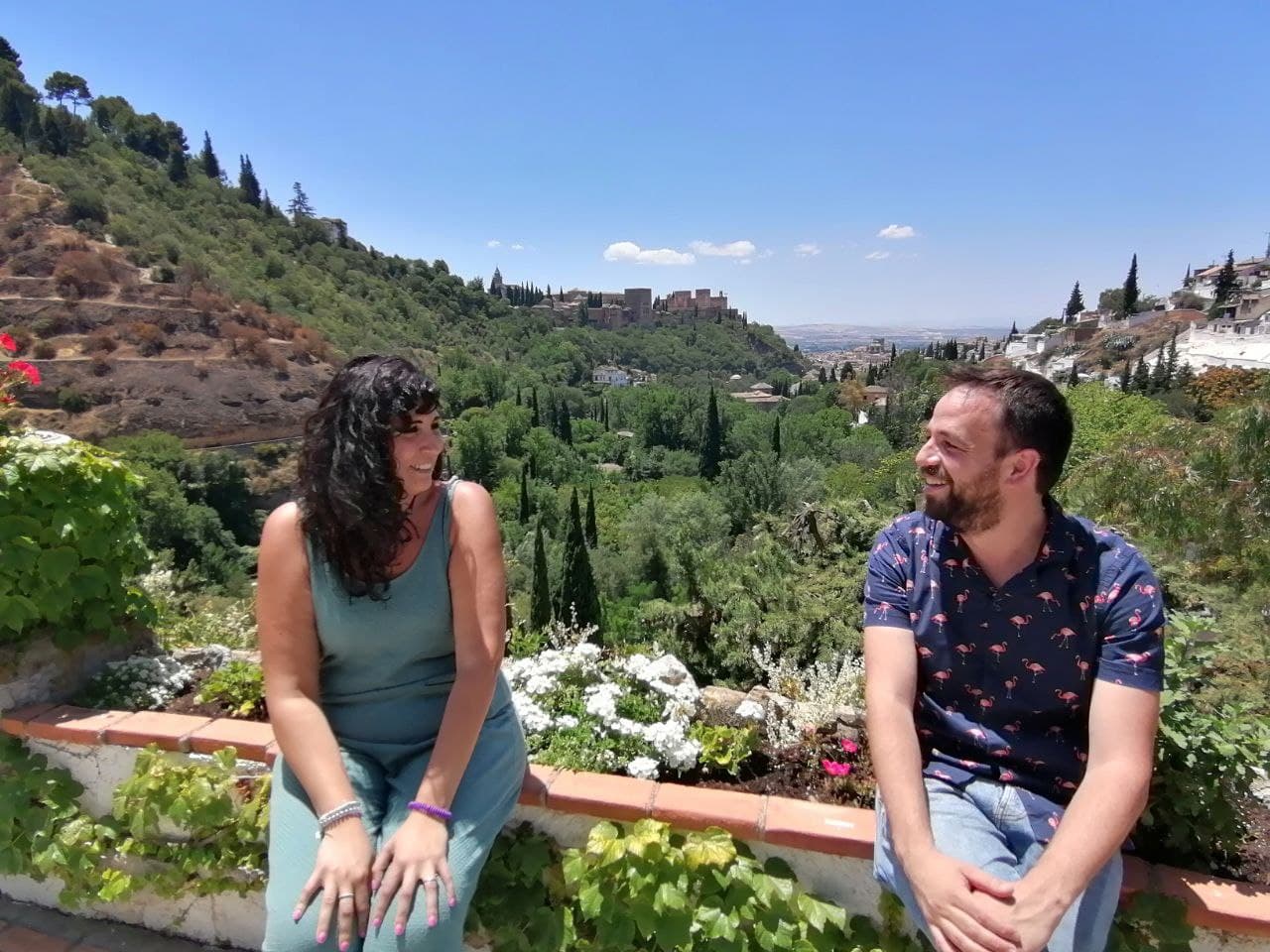 Sandra Heredia y Ángel Cardiel, este sábado, en Granada, donde se ha celebrado la Asamblea Fundacional de Adelante.