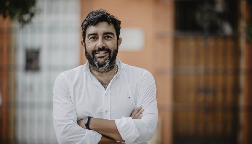 José Manuel García Cordero 'Nene', tras la entrevista.