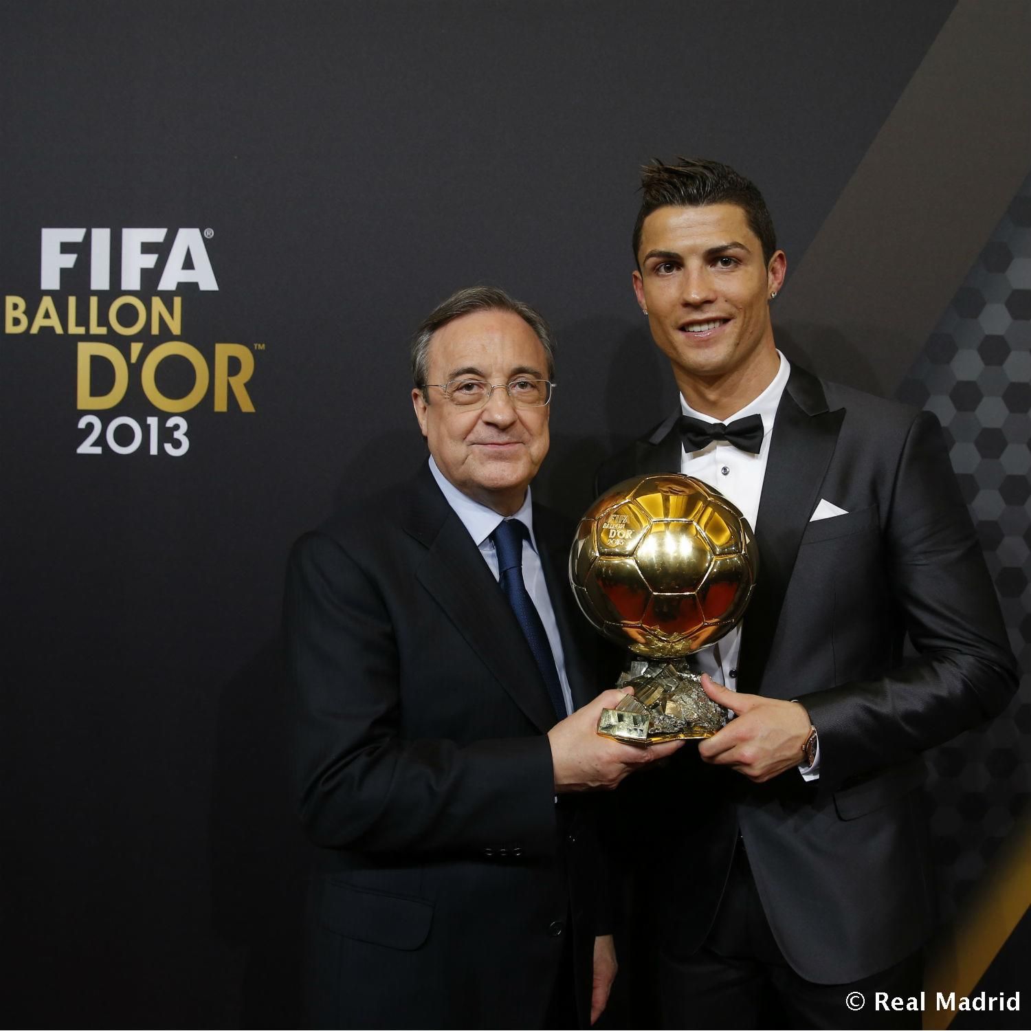 Cristiano con Florentino Pérez.