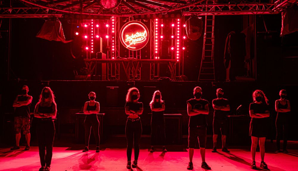 El equipo de Industrial Copera durante las reivindicaciones del sector musical en Alerta Roja