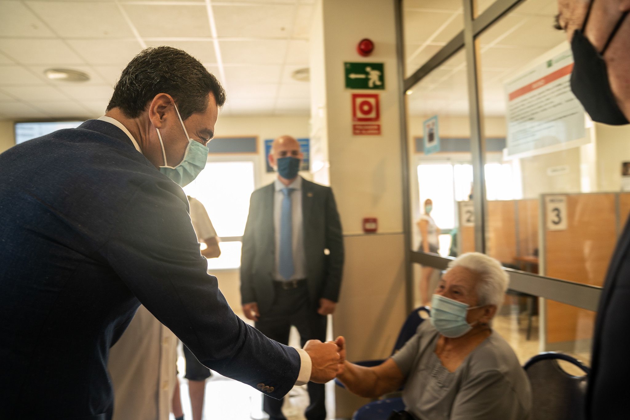 Moreno, en el Hospital Punta Europa, en una imagen de archivo.