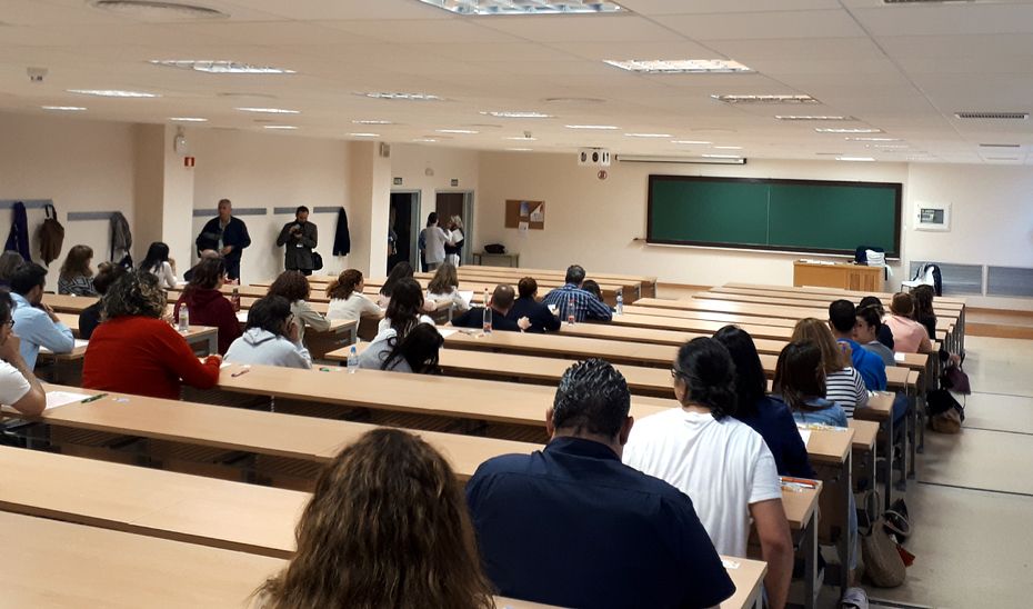 Un examen de oposiciones, imagen de archivo.