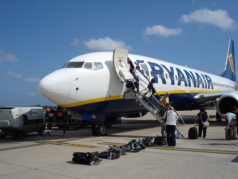 Un avión de Ryanair en una imagen reciente. Un avión de Ryanair en una imagen reciente.