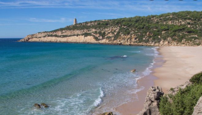 Playa El Cañuelo en Zahara de los Atunes, Cádiz.