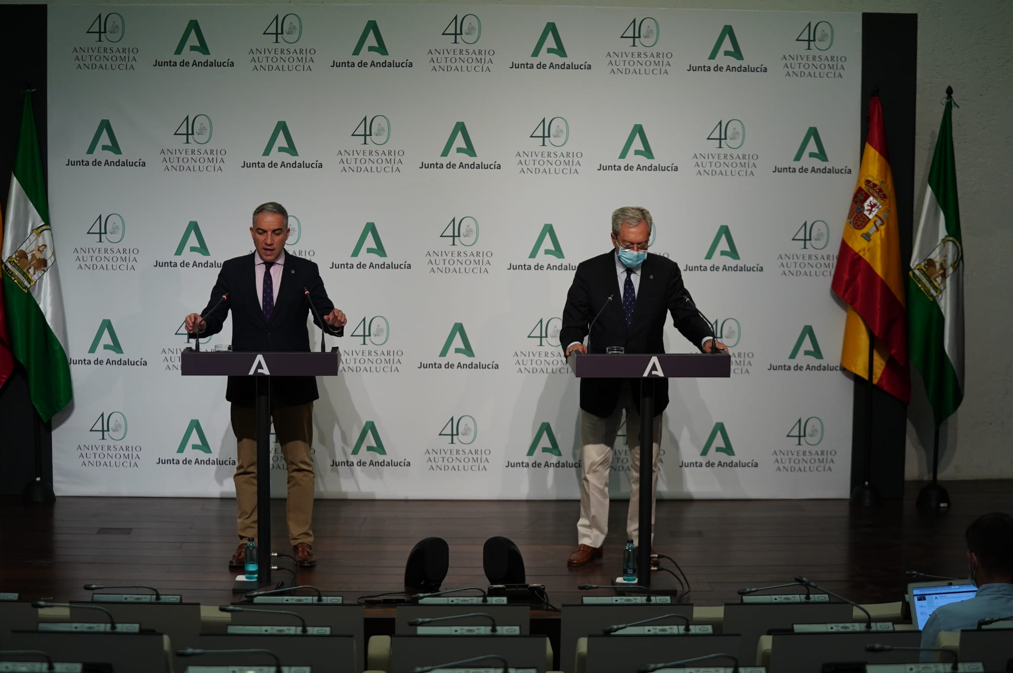 La rueda de prensa de este martes.