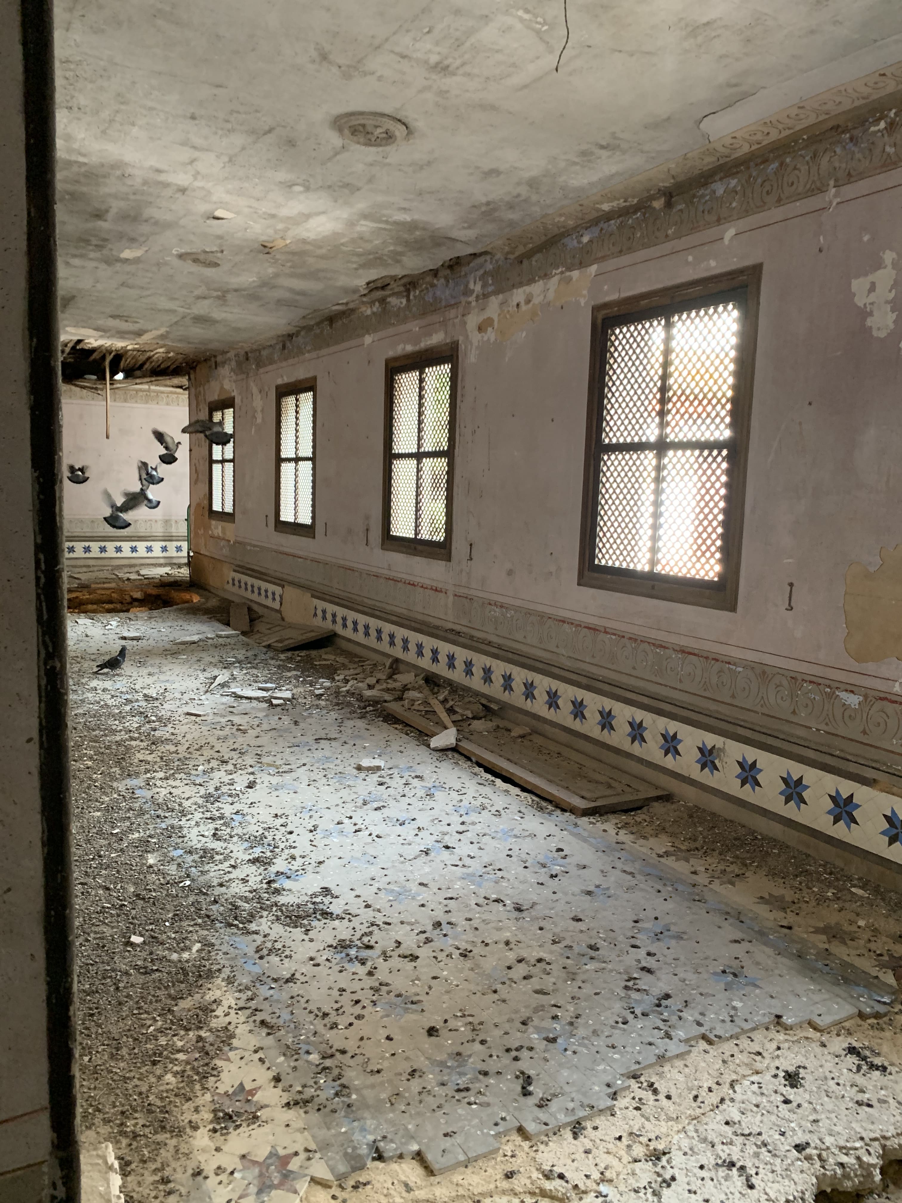Una de las dependencias del Palacio de Orleans en Sanlúcar