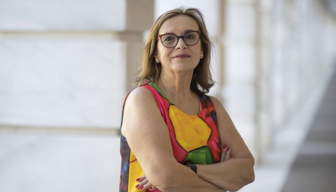 Ana María Sabido, posado