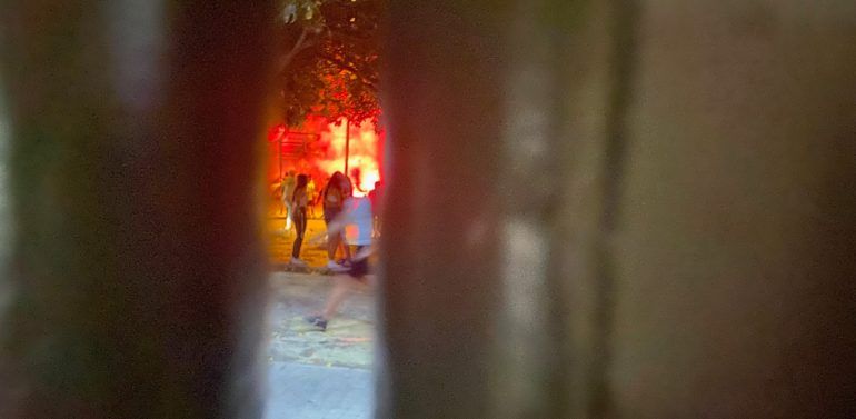 Incidentes en los aledaños de Chapín