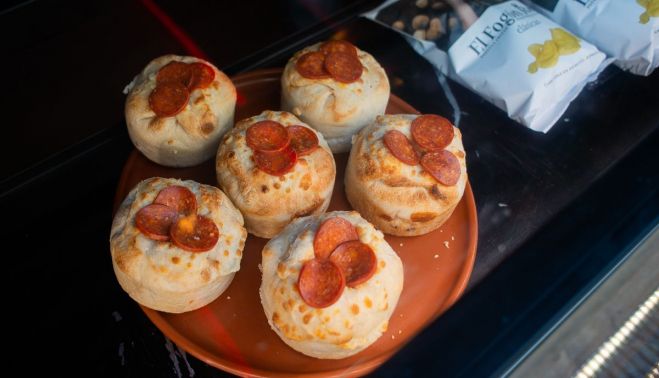 La burguer pizza de Marinara, una creación de Mario, Cristóbal y Lucas