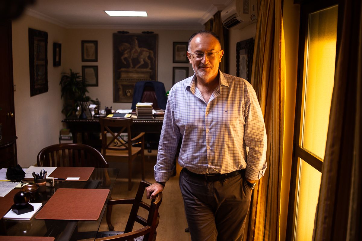 Manuel Hortas, en su despacho.