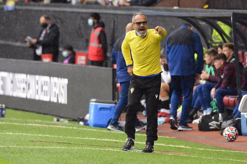 Álvaro Cervera, en un partido del Cádiz.   CADIZCF