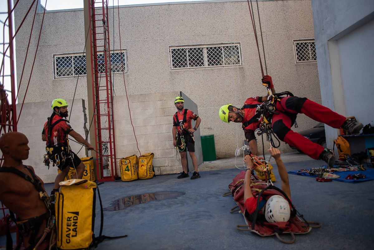 Uno de los momentos del entrenamiento del grupo. 