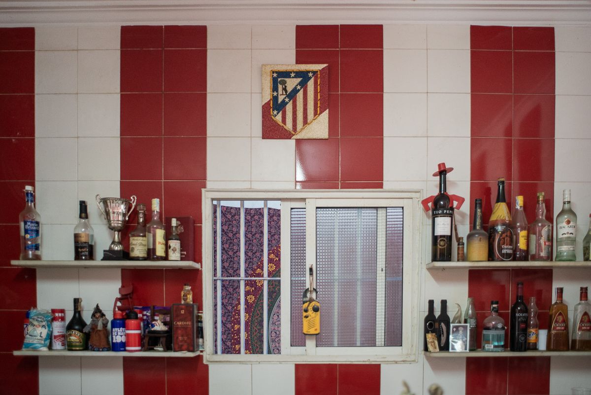 La barra de la Peña Colchonera Jerezana