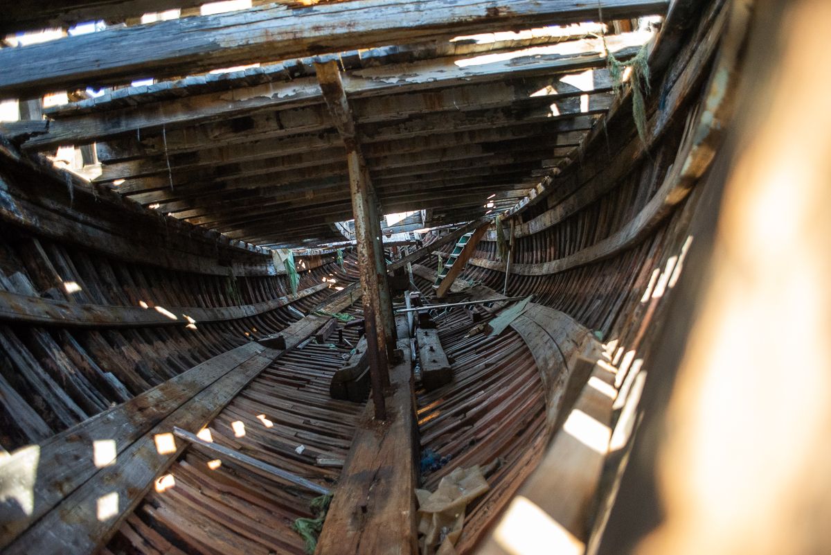 Interior del Vaporcito de El Puerto.