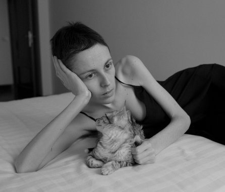 Olatz Vázquez, en una de las imágenes que compartía en redes para dar visibilidad a la lucha contra el cáncer.