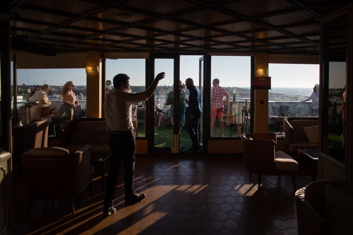 Interior de la terraza Camarote.