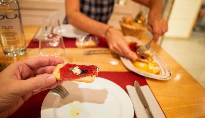 Jamón de atún en Doña Calma.