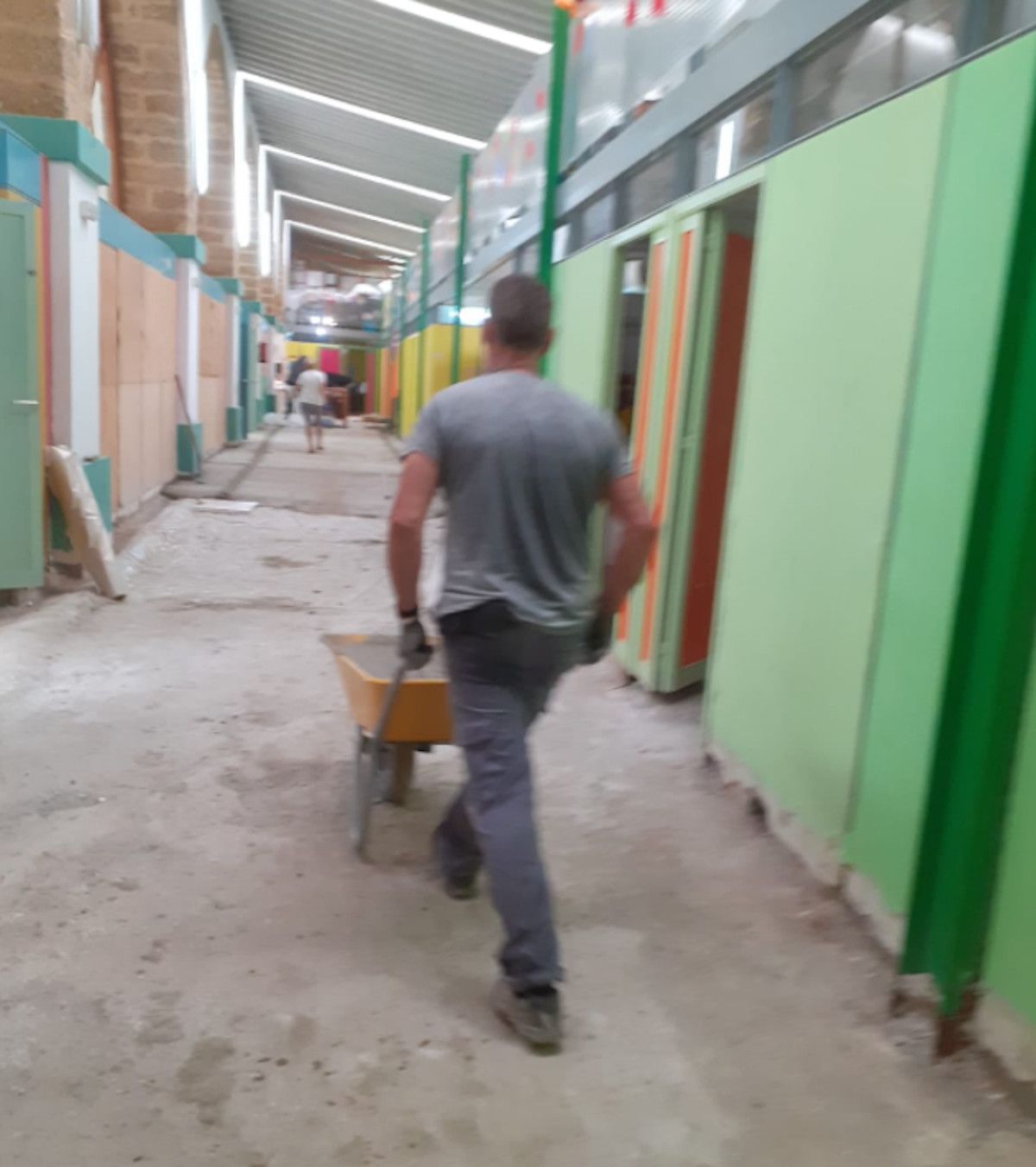 Obras en la escuela infantil.