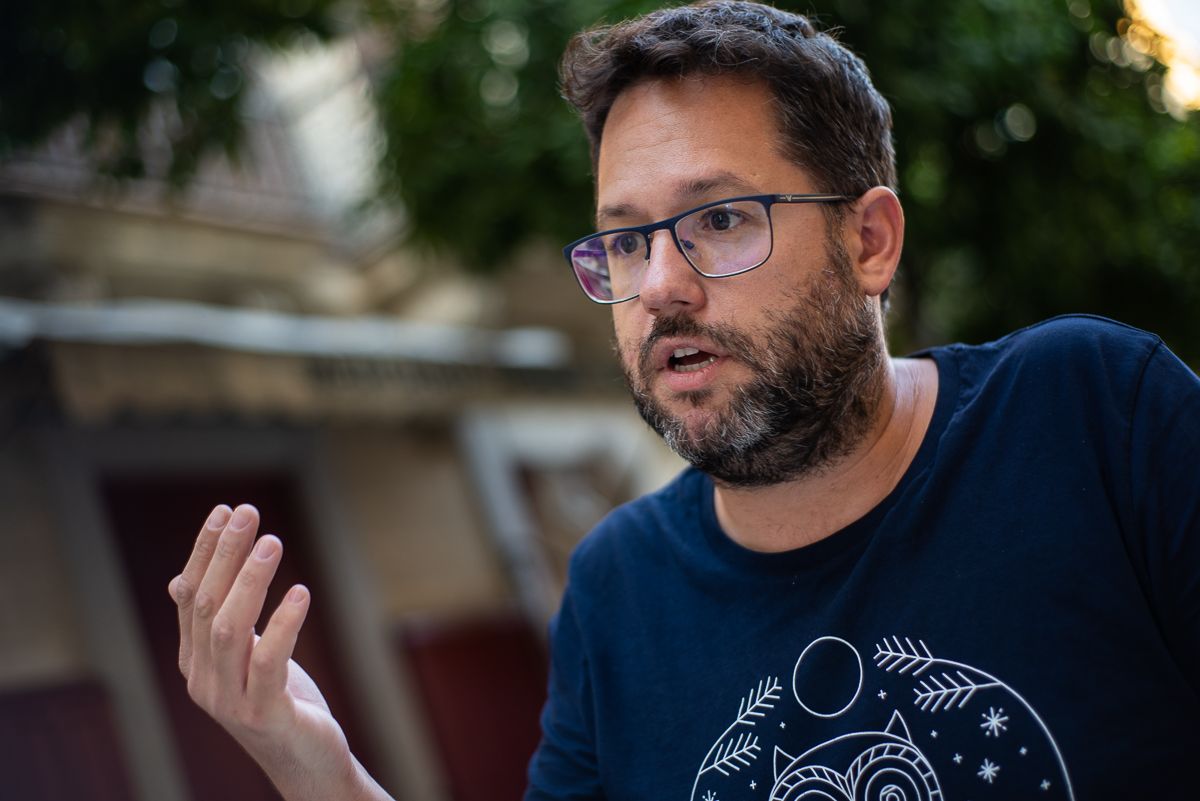 José Ignacio García continúa en la dirección de Adelante Andalucía. Asegura que la formación va "lanzada" hacia las próximas elecciones andaluzas.   MANU GARCÍA