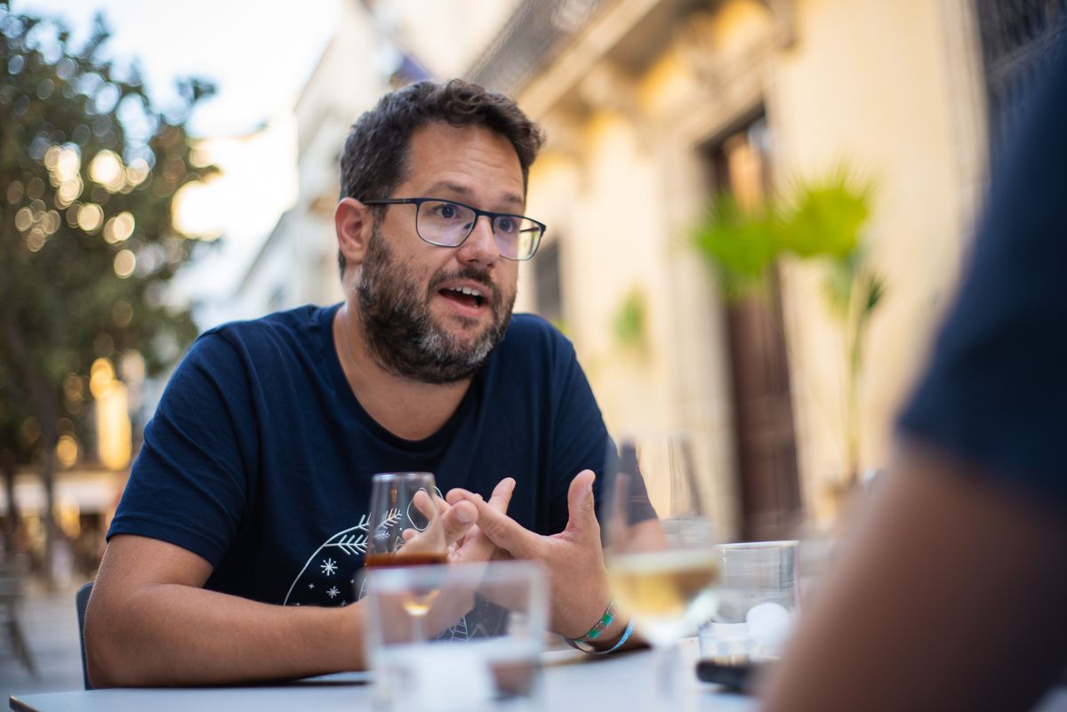 José Ignacio García durante la entrevista con lavozdelsur.es    MANU GARCÍA