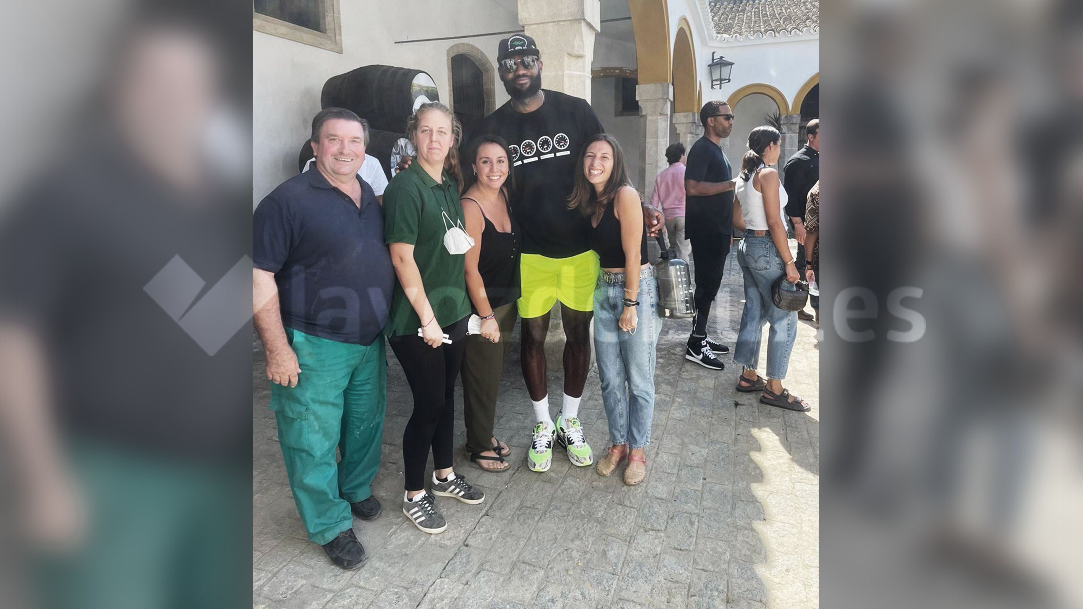 Lebron James, en su vista a Jerez, en una imagen que ofrece en exclusiva lavozdelsur.es. Lebron James, en su vista a Jerez, en una imagen que ofrece en exclusiva lavozdelsur.es.