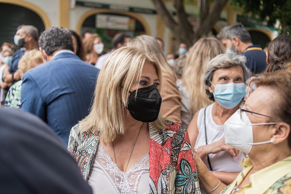 La alcaldesa de Jerez durante la visita de Moreno Bonilla