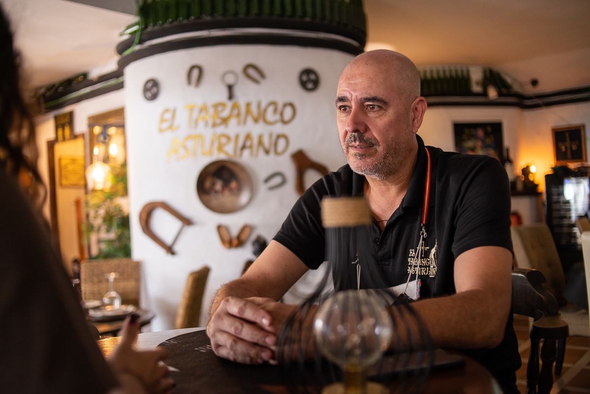 El asturiano durante la entrevista.