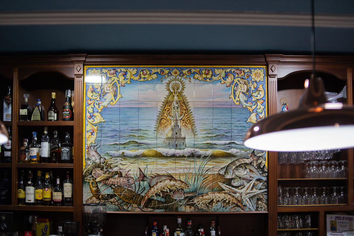Detalle de la Virgen de Regla.