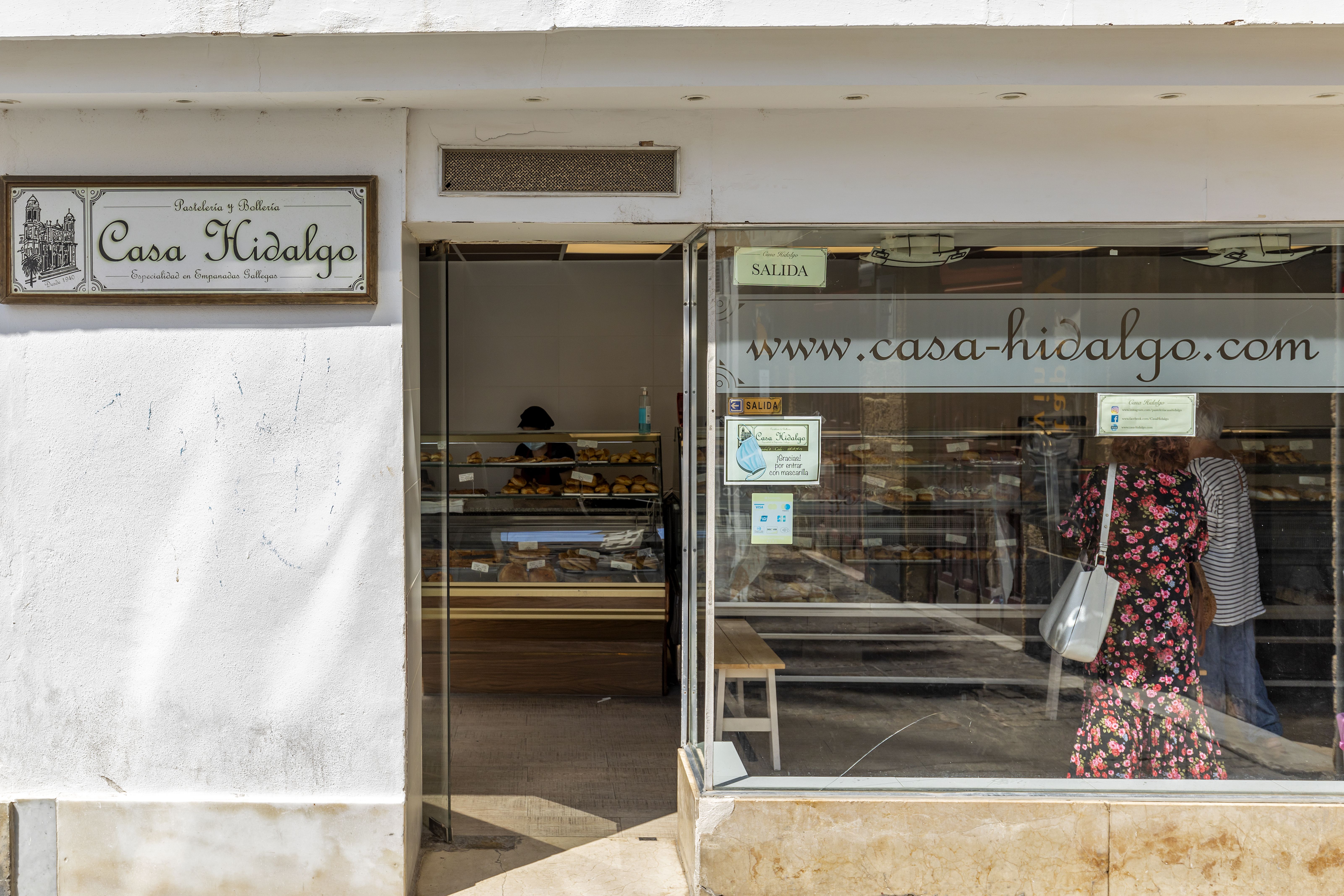 Exterior de la pastelería Casa Hidalgo.