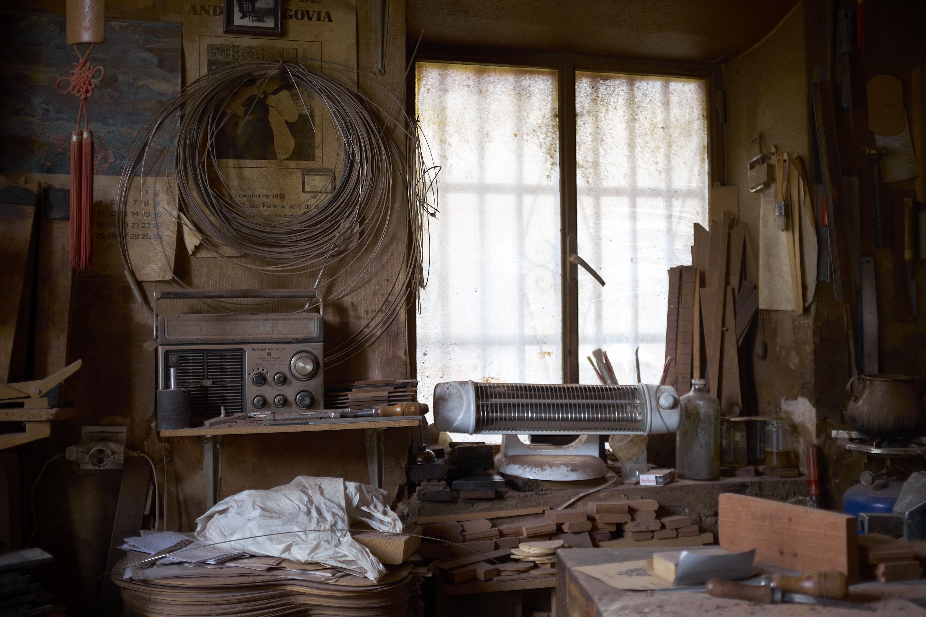 Interior del taller de Antonio Marín y Jose Marín. CONSTANTINO RUIZ PACHECO