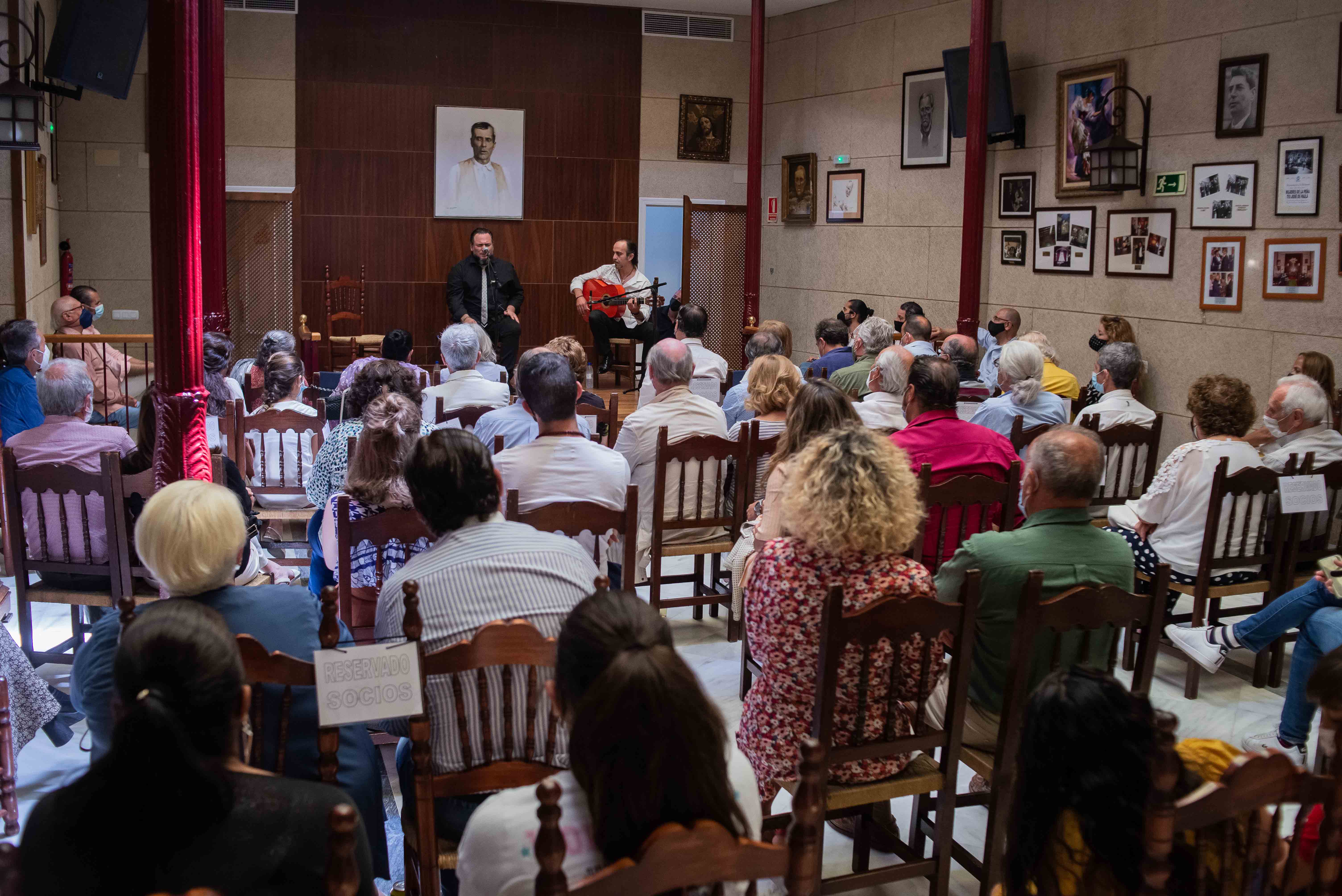 Un evento flamenco en la peña jerezana Tío José de Paula, en el pasado Festival de Jerez.