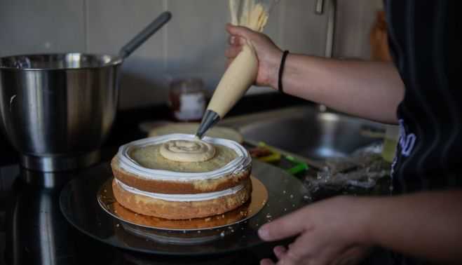 Una de las creaciones de repostería preparadas por Mila. 