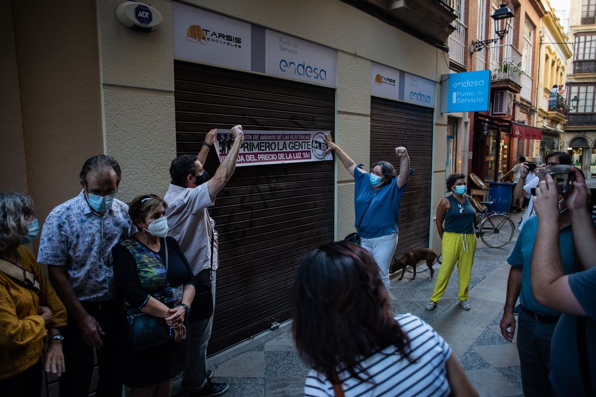 El acto se desarrolló con total normalidad en pleno centro.   MANU GARCÍA