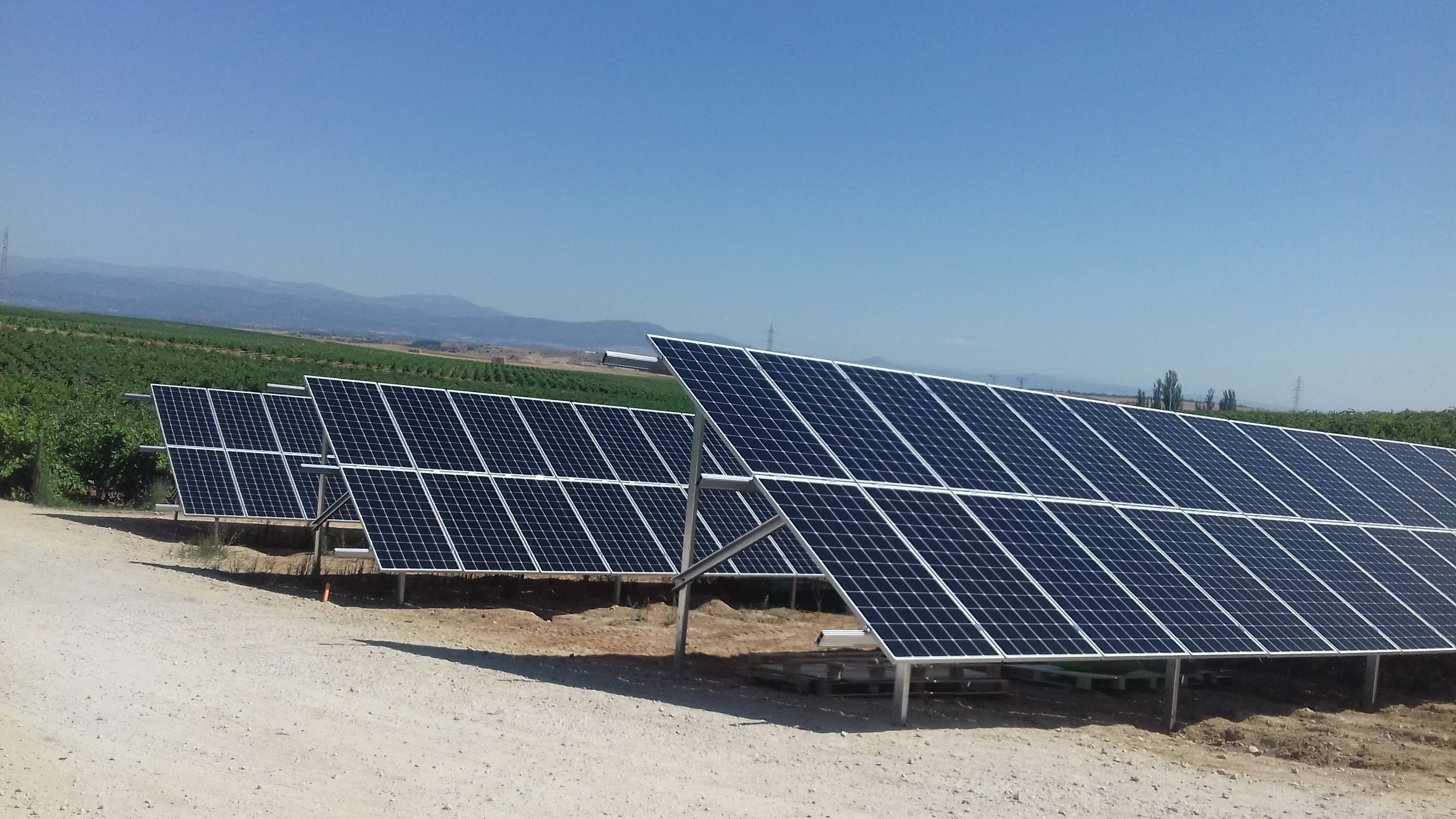 Placas fotovoltaicas en Finca Constancia.