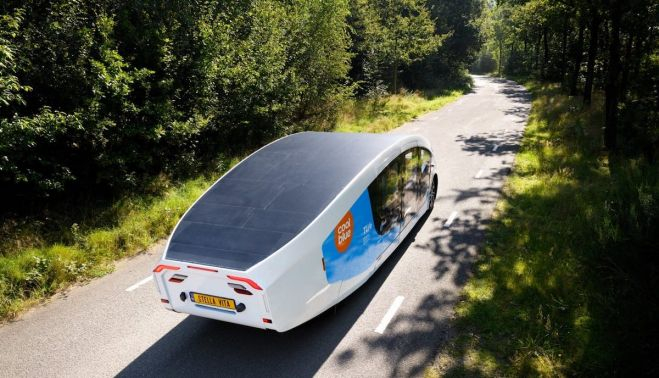 Una imagen de la autocaravana eléctrica más ecológica del mundo.