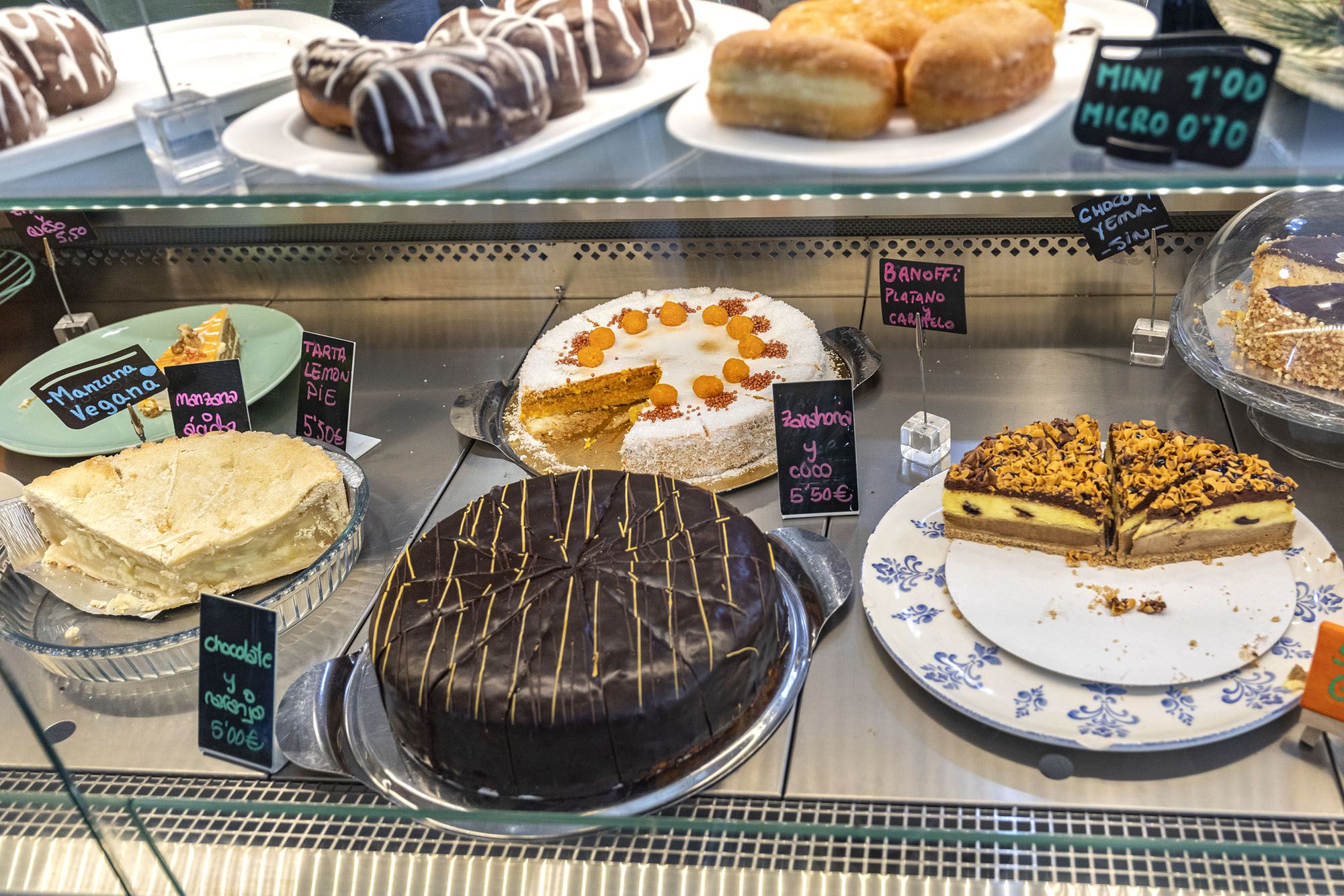 Tartas y dulces en La lectora.