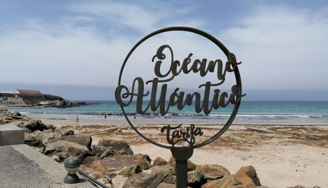 Un extremo de la Playa de Los Lances, junto a la Punta de Tarifa.