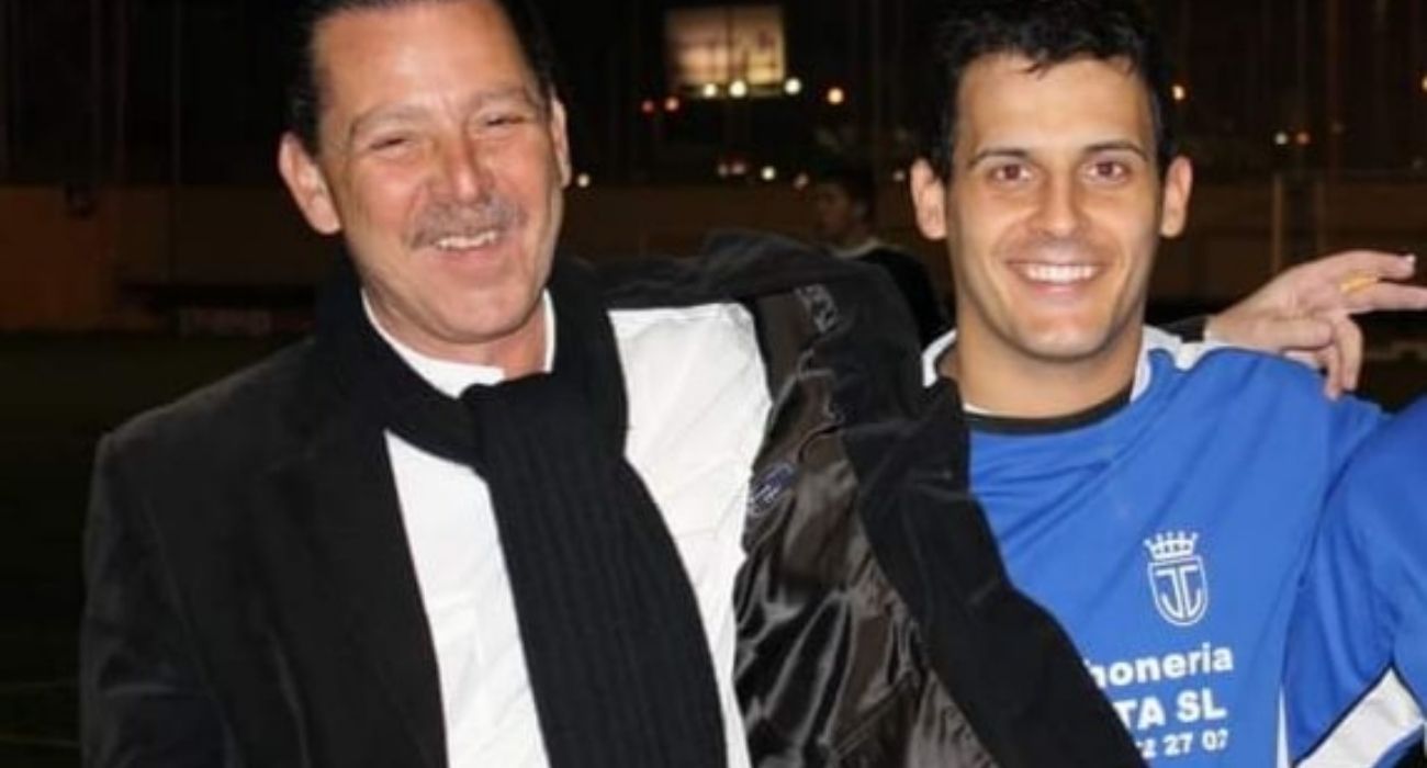 Vicente Sánchez, técnico del Jerez Comunicación durante muchos años, junto a Miguel Ángel Garrido. 