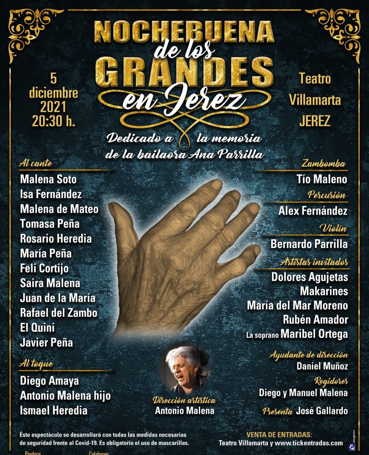 Cartel 'Noche buena de los grandes en Jerez'